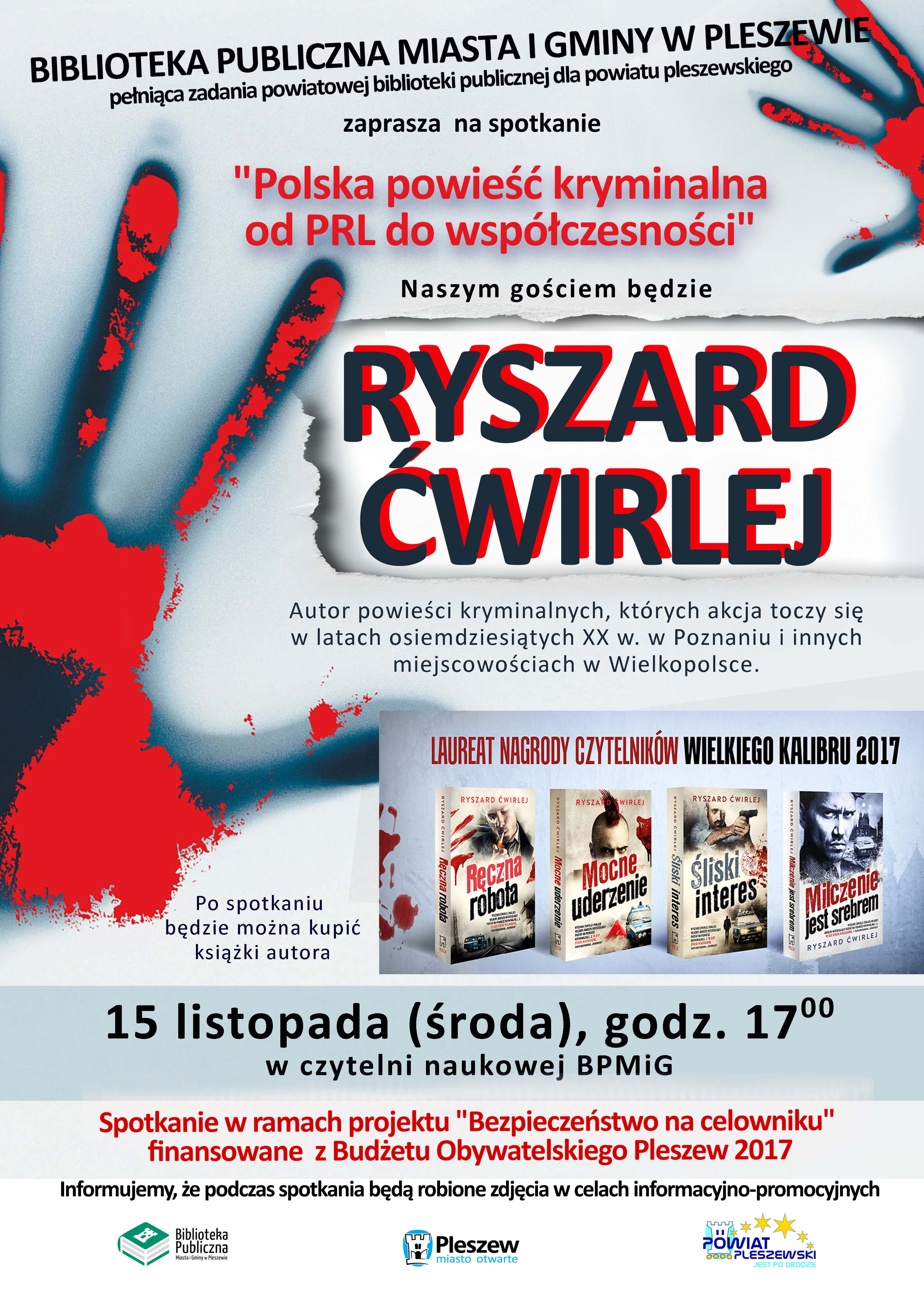 Spotkanie autorskie: Ryszard Ćwirlej